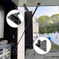 thumbnail image 2 of 10mm Ball Stud Mounting Brackets 2pcs L-type And 2pcs Flat-type With 16pcs Screws For Gas Spring Gas Struts Gas Shock Lift-o-mat, Black-Good, 2 of 5