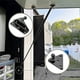 thumbnail image 2 of 10mm Ball Stud Mounting Brackets 2pcs L-type And 2pcs Flat-type With 16pcs Screws For Gas Spring Gas Struts Gas Shock Lift-o-mat, Black-Good, 2 of 5