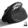 thumbnail image 1 of SGEYR Vertical Wireless Mouse Rechargeable 2.4G 3 Adjustable DPI Ergonomic Mice 6 Buttons Black, 1 of 8