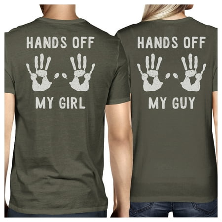 Hands Off My Girl And My Guy Dark Grey Cute Matching Couples