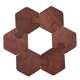 thumbnail image 2 of Manteles individuales, manteles individuales, manteles individuales, rompecabezas de madera con forma de flor, posavasos rompecabezas, 2 of 9