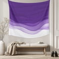 thumbnail image 5 of Purple Waves Tapestry for Bedroom Wall Hanging Tapestry, Ombre Abstract Art Gradient Modern Ceiling Backdrop Tapestries Poster Blanket Wall Decor for Teens Room Living Room Dorm 39" x 59", 5 of 8