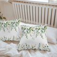 thumbnail image 6 of Sage Green Eucalyptus Leaves Throw Pillow Covers 16x16 Inch Set of 2, Farmhouse Botanical Watercolor Waterproof Outdoor Pillow Covers, Decorative Cushion Pillowcases for Couch, Sofa, Bed, Patio, 6 of 9