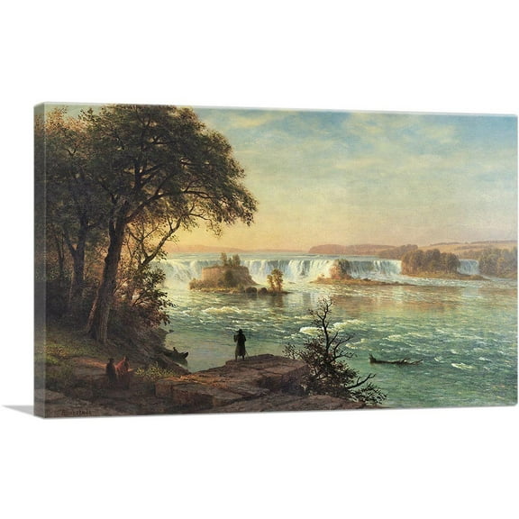 ARTCANVAS The Falls Of St. Anthony 1880 Canvas Art Print by Albert Bierstadt - Size: 26" x 18" (0.75" Deep)