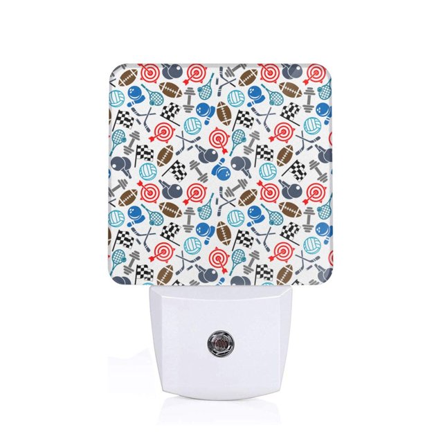 Balery Sport Items Luz Nocturna LED con Sensor Automático, Enchufe con Sensor Crepuscular, Luz Suave de 0.5W para Dormitorio, Pasillo, Baño-US