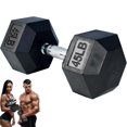 thumbnail image 1 of Mancuernas Hexagonales con Revestimiento de Goma 1 pza, Pesas para Ejercicio, Disponible en Varios Pesos, Ideales para Entrenamiento de Cuerpo Completo, Entrenamiento de Fuerza, 1 of 9