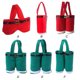 thumbnail image 5 of Advancent Bolsa de dulces portátil, pantalones de Papá Noel, pantalones, cesta, asa, soporte, regalo de Navidad, vacaciones, cumpleaños, Kits de decoración para fiestas Verde S, 5 of 6