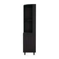 thumbnail image 3 of Miekor Furniture Corner Bar Cabinet Cleveland, Living Room, Black 00273, 3 of 8