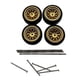 thumbnail image 1 of 4 piezas de ruedas y neumáticos para coche RC, accesorios de aleación para coche RC a escala 1:64 Estilo dorado C., 1 of 9