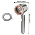 thumbnail image 2 of Water Pipe Nozzle for Bathroom Shower Head with Brush High Pressure Ion Drops Filtered Shower Head Enhances Water and Cleanses Modern Filtration System for Pure Shower Experience, 2 of 4