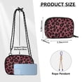 thumbnail image 4 of FORMRS Mini Crossbody Bag for Women Adjustable Rope Shoulder Casual Phone Purse, Deep Red Leopard Pattern, 4 of 7