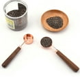 thumbnail image 3 of Coofit Measure Spoon Wood Handle: Stainless Steel 1 Tbsp Measure Teaspoon Measure Scoop, 3 of 10