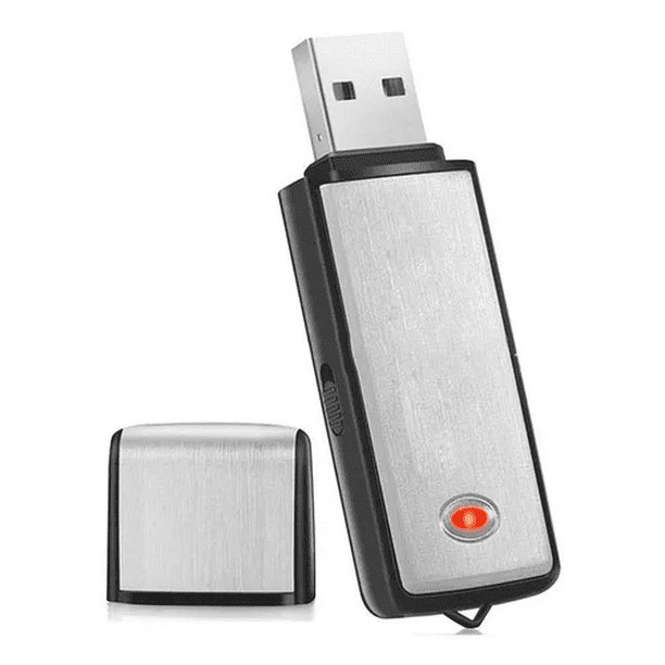Mini Grabadora De Voz Espía Con Micrófono/usb 16gb 19horas Malubero Malu1370