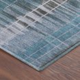 thumbnail image 3 of Addison Rugs Mayfield Premium Machine Washable Transitional Stripes Teal Rectangle Rug, 10' x 14', 3 of 6