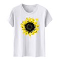 thumbnail image 4 of Xdegoge T Shirts for Women Graphic Under 10 Short Sleeve Crewneck Shirts Floral Summer Casual Tops Tunic Loose Fit Tees Soft Comfy Blouses History of Purchases Past Purchases, 4 of 5