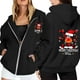 thumbnail image 1 of WILLBEST Sudadera con Capucha para Mujer, Estilo Casual, con Estampado Navideño, Cremallera, Manga Larga, Bolsillo y Cordón Ajustable Chica​​, 1 of 8