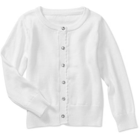 Baby Girls' Rhinestone Button Cardigan - Walmart.com