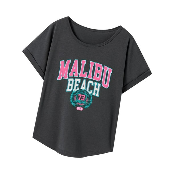 Camiseta para mujer, camiseta básica, camiseta de moda con cuello redondo para oficina, desplazamientos femeninos XL