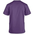 thumbnail image 2 of Panda Uniform by HeedFit Women’s V-Neck Scrub Top, Two Patch Pockets, 8XL, Purple, 2 of 4