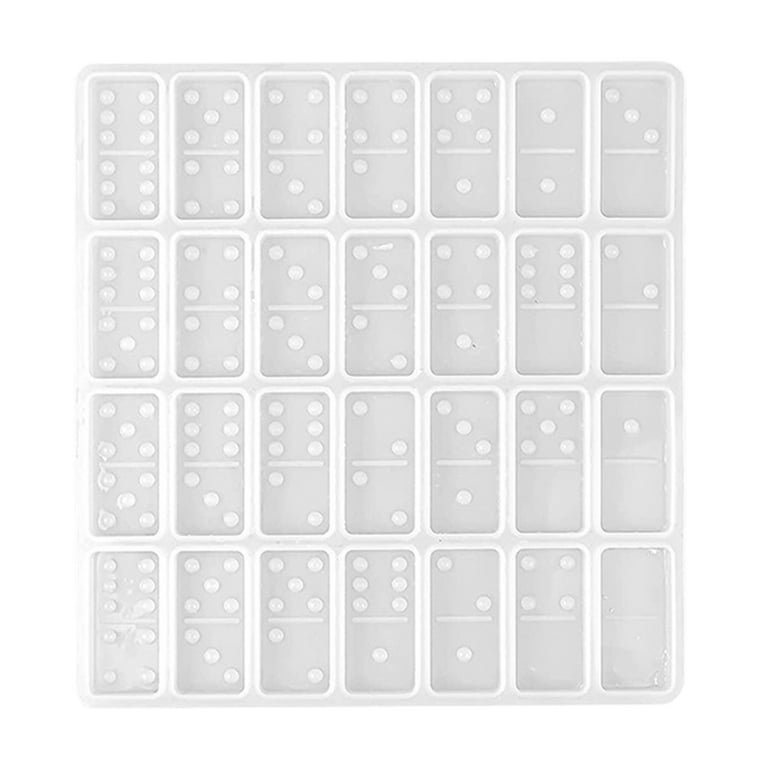 FineGood 2 Pack Resin Mould, Resin Moulds Silicone DIY Dominoes Epoxy Resin Mould Storage Box Resin Mould Dominoes Resin Kit Silicone Moulds for Resin