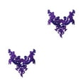 thumbnail image 3 of kurtrusly Beauté de Robe de Mariée avec Coudre sur Perles Garniture Patchs Faits avec Acrylique Large Application Polyvalent Violet 2Set, 3 of 6