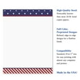 thumbnail image 4 of Current Stars and Stripes Patriotic Letter Papers - Set of 25, American Flag Stationery Papers, 8 1/2" x 11", 4th of July Barbeque Invitation, 4 of 5