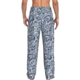 thumbnail image 7 of Salouo Paisley4 Print Pajama Pants for Men, Lounge Pants Elastic Waistband Casual Men's sleepwear Loungewear Sleep Pajama Pant -Medium, 7 of 7