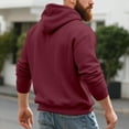 thumbnail image 6 of Mens Quarter Zip Pullover Hoodies Fleece Big And Tall Hooded Sweatshirt Fall Lightweight Comfy Streetwear With Pocket, 6 of 9