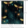 thumbnail image 6 of yowmns Waterproof Printed Curtain Set with Hooks - Stylish Bathroom Decoration for Shower | Shower Curtain Sets, Bathroom Curtain, Curtain Set, 6 of 6