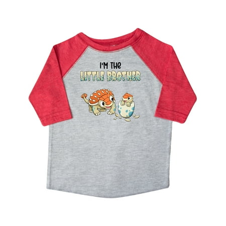 

Inktastic I m the Little Brother Ankylosaurus Bros Gift Toddler Boy Girl T-Shirt