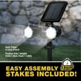 thumbnail image 3 of Bell + Howell Bionic Spotlight Duo Solar Power Outdoor Motion Sensor 500 Lumen LED Security Light, 3 of 8