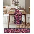 thumbnail image 6 of Table Runner Dresser Scarf 13 x 70 Inch Spring Flowers Pink Purple Floral Realistic Table Runners Non-Slip Heat Kitchen Dining Table Decor for Indoor Outdoor Home Party Decoration, 6 of 7