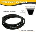 thumbnail image 2 of C93 Drive V-Belt 2362mm Inner Girth 22mm Width 14mm Height Rubber for Power Transmission, 2 of 5