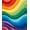 Rainbow Multicolored, Pattern 6, variant on ODIKA 9'x12' Washable Area Rug Abstract Rainbow Waves Design Flow Dynamic Gradient with Seamless for Great Room, Indoor Concept, Large Living Low Pile, Flatwoven