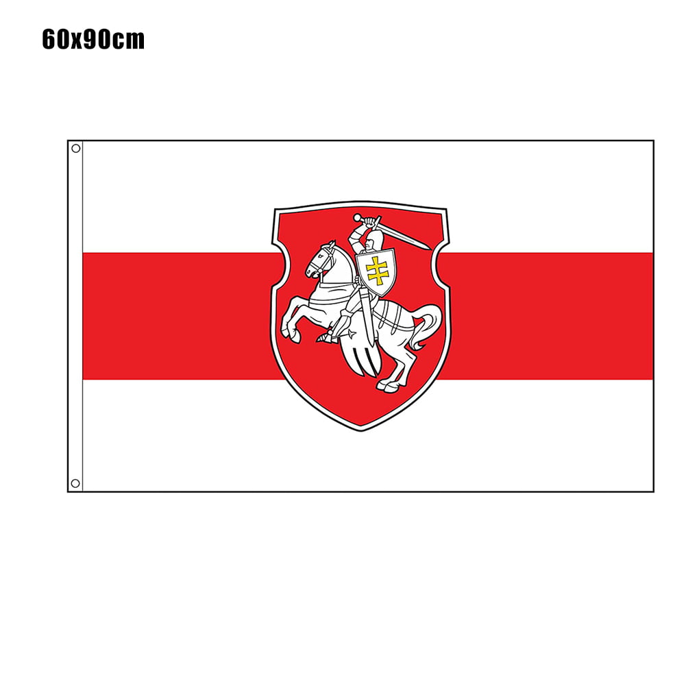 60x90CM/150x90CM Belarus Original Pagonya Flag White Knight Horse Flag Banner 