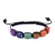 thumbnail image 5 of Pulsera de ágata cuadrada de formas aleatorias de colores Pulsera tejida con piedra de grano azul Pulsera de piedra de tigre verde Mausoleo del Este, 5 of 5