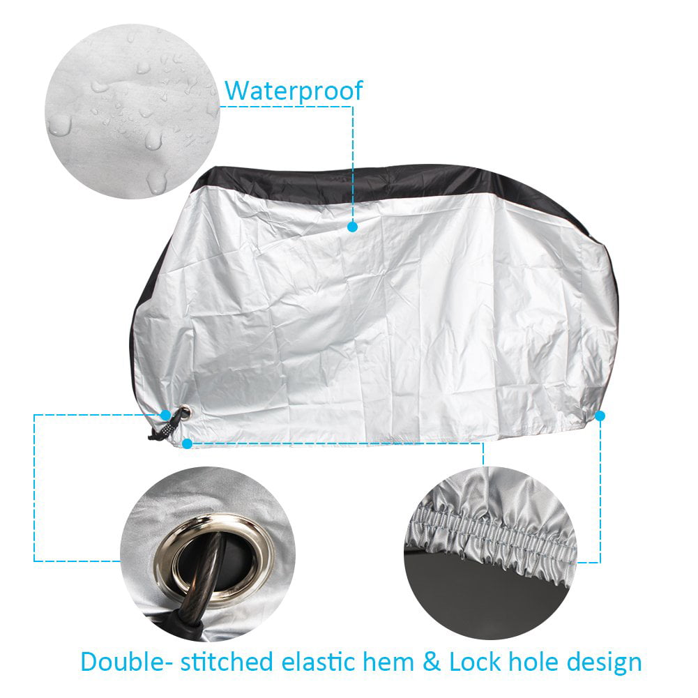 TRIWONDER Bike Cover Outdoor Waterproof Bicycle Covers Rain Sun UV Dust Wind Proof with Lock Hole for Mountain Road Electric Bike 
