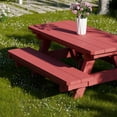 thumbnail image 3 of Wildridge Heritage Child's Picnic Table, Cardinal Red - Outdoor Weather Resistant HDPE Picnic Table for Patio, Porch, Deck, Lawn, 3 of 4