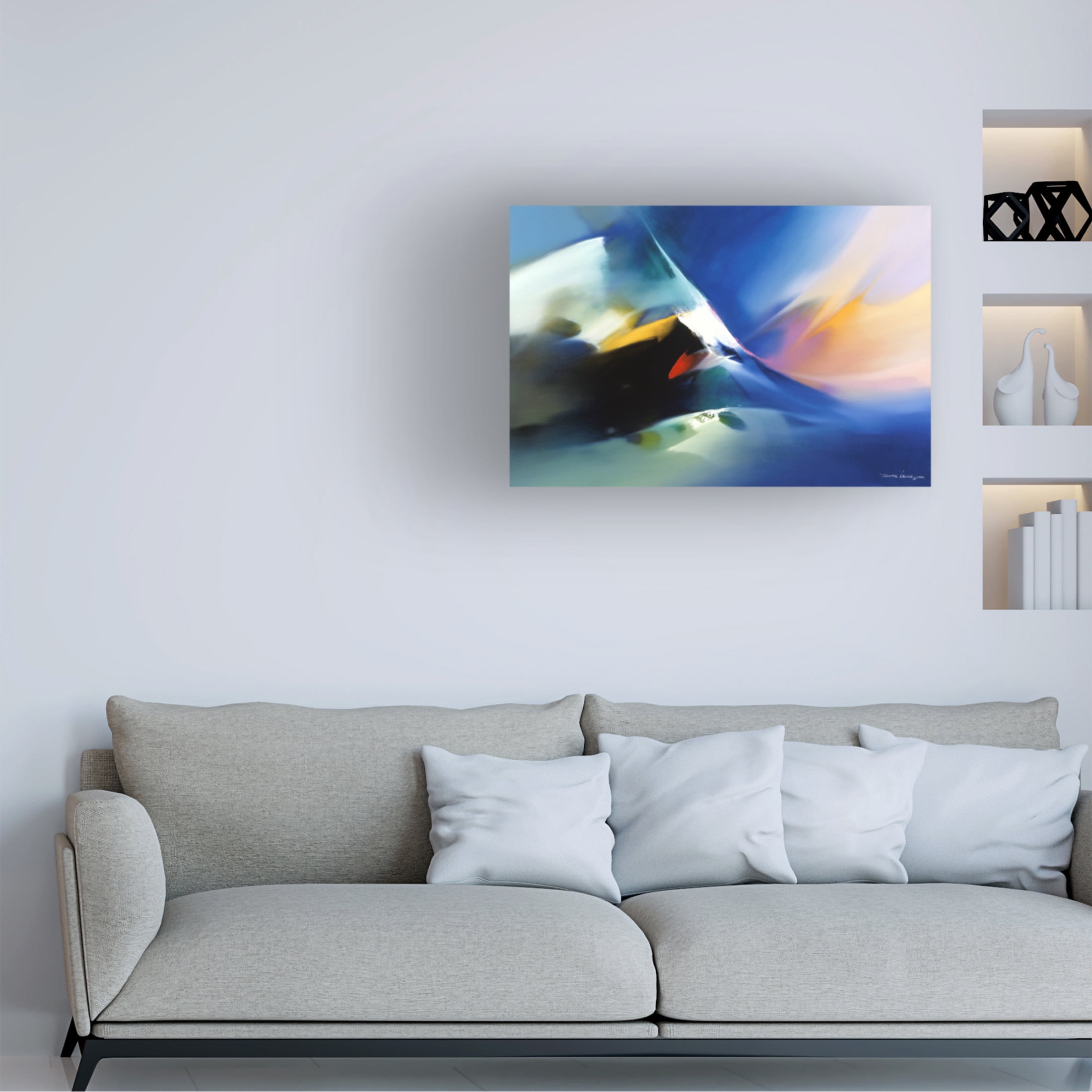 Canvas Wall Art - Thomas Leung 'Flying Colors' Wall Art for Living Room, Bedroom, or Office Décor by Trademark Fine Art - 19 x 12 Inches