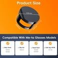 thumbnail image 2 of 2 Pcs Blocking Covers Compatible with Ray-Ban Meta Wayfarer/Skyler/Headliner (Gen 2) & Oakley Meta HSTN Smart Glasses Accessories Adjustable Reusable Blackout Covers, 2 of 6