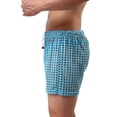 thumbnail image 3 of Xysaqa Fashion Men's Loose Mesh Hollow Openwork Shorts See-Through Underwear Boxer Shorts with Drawstring, 3 of 5
