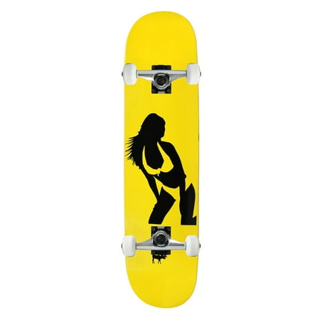 Moose Skateboard Complete Canadian Maple Girl Silhouette Yellow 7.75 price history on PriceWatchPro