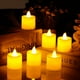 thumbnail image 1 of Juego de 6 piezas de velas LED sin llama, pequeñas velas eléctricas para cumpleaños, bodas, Halloween, decoración de Navidad TUNC Sencillez, 1 of 5