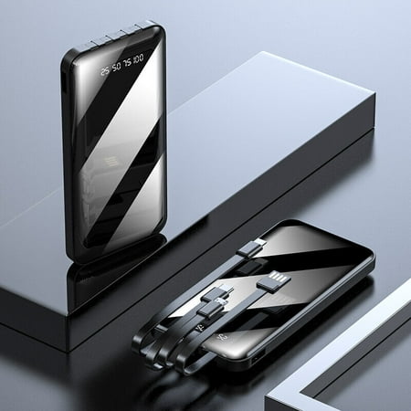 

Portable Power Bank 900000mAh 4USB LCD External Battery Charger For Cell Phones
