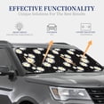 thumbnail image 4 of Saiise Daisies Flowers for Foldable Car Sun Shades (2-Pack) Offer Sun Protection with an Easy-fold Design for Convenient Windshield Shading-Small, 4 of 6