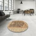 thumbnail image 4 of Ahgly Company Machine Washable Indoor Rectangle Traditional Sienna Brown Area Rugs, 8' x 12', 4 of 7