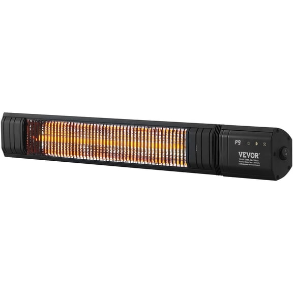 STAWAY 1500W Infrared Heater - Fast Heating Electric Space Heater with Remote, 9 Temp Settings, 24h Timer, IP65 Waterproof, Ideal for Indoor/Outdoor, Wall Mount for Patio, Garage & Studio