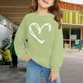 thumbnail image 2 of YunPes Kids Crewneck Fleece Pullover Tops Cute Heart Print Sweatshirts for Teen Girls Casual Cozy Tops Fall Winter Trendy Clothes, 2 of 6