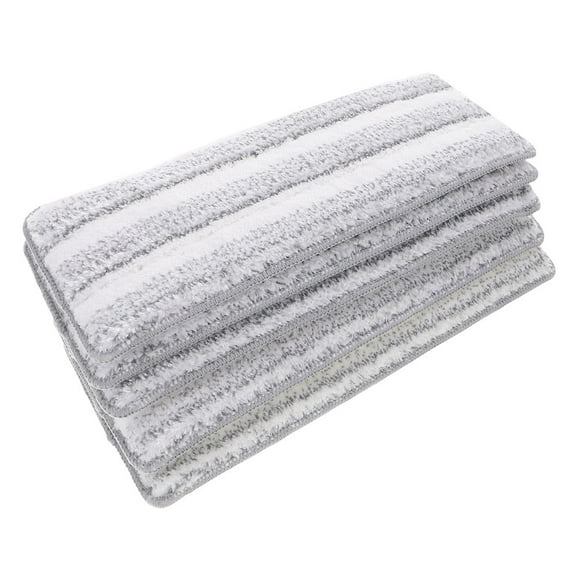 Raindrops 5Pcs Reusable Mop Pads for Squeeze Mop Microfiber Floor Cleaning Pads 16.1x4.3x0.4in