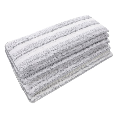 Raindrops 5-Pack Reusable Microfiber Mop Pads for Squeeze Mop Floor Cleaning Pads 16.1x4.3x0.4in and Washable